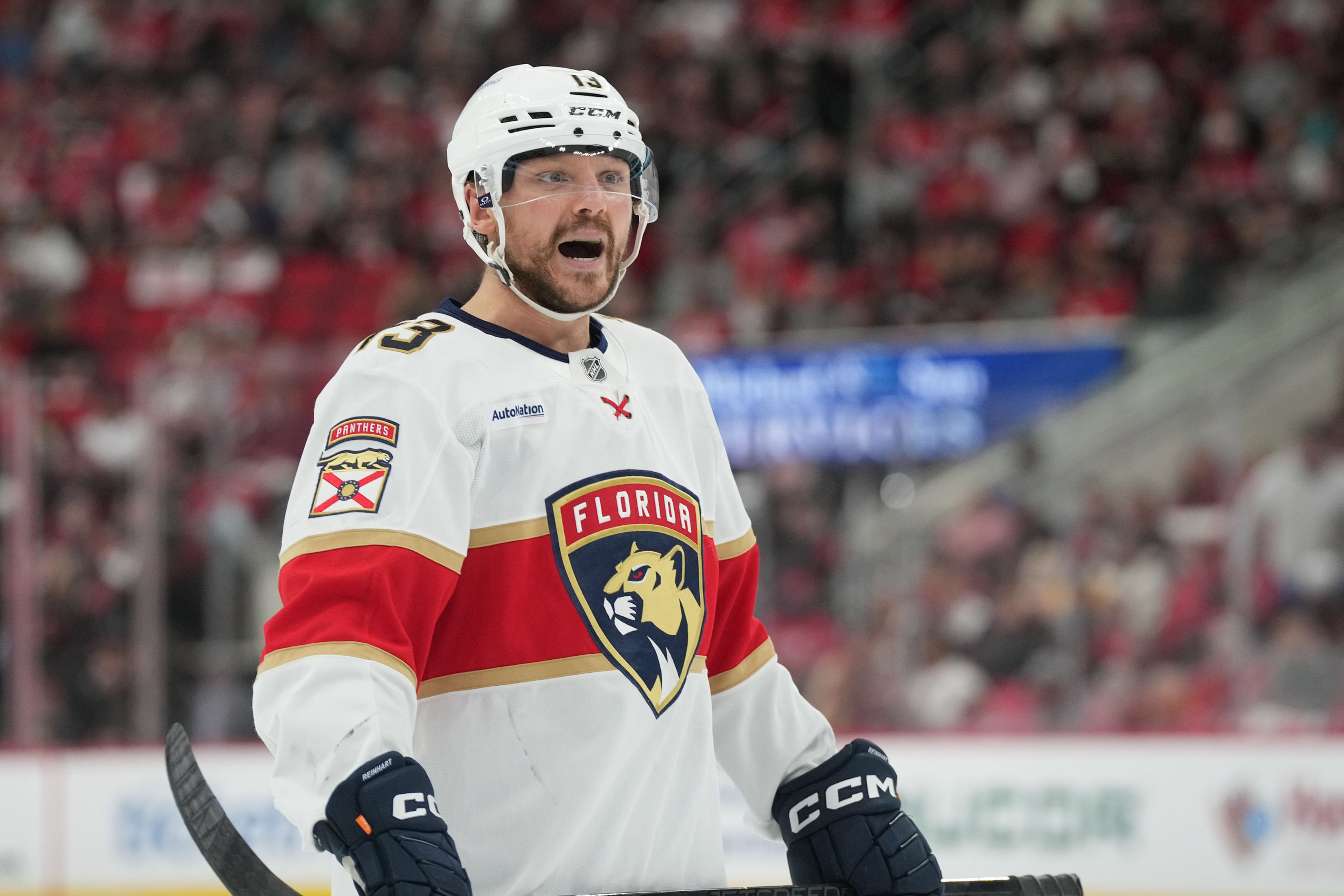 Sam Reinhart was a -1 in Game 1 - Source: Imagn
